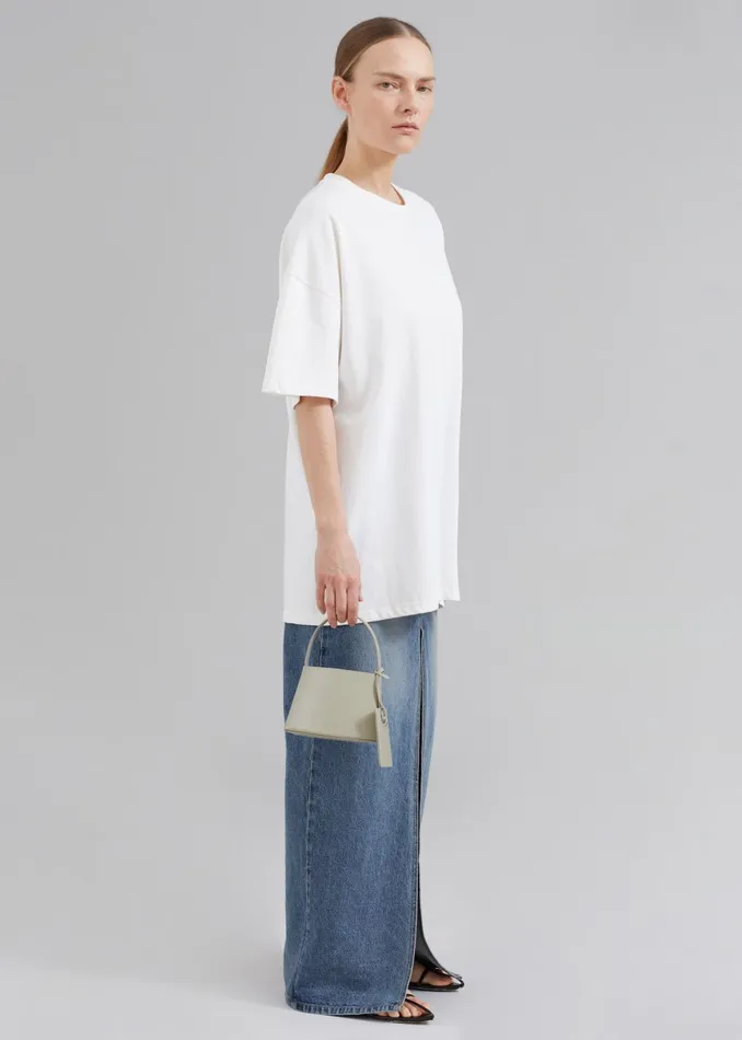 MenWomen Faro Boxy Tee 8211 White The Frankie Shop Tops