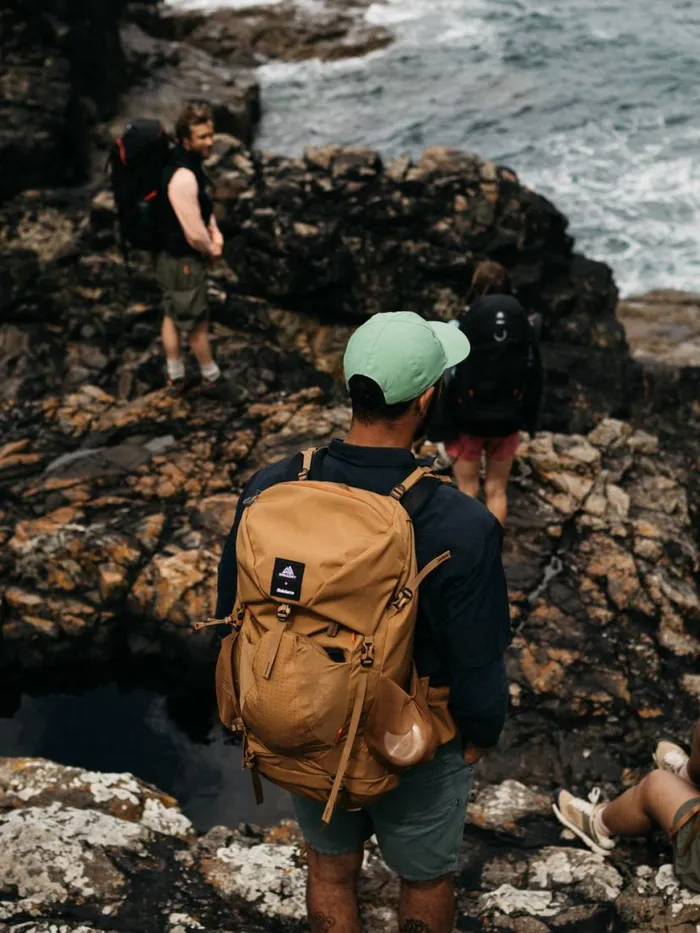 MenWomen Finisterre Gregory Stout 45 Backpack Sandstone Finisterre Bags