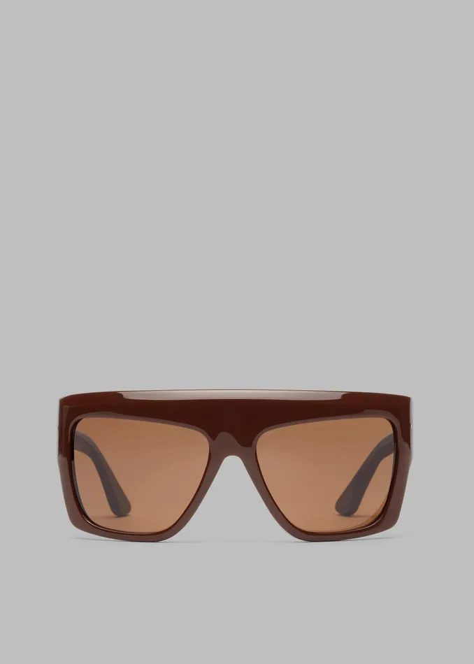 MenWomen Port Tanger Hal Sunglasses 8211 Alkakaw AcetateTobacco Lens The Frankie Shop