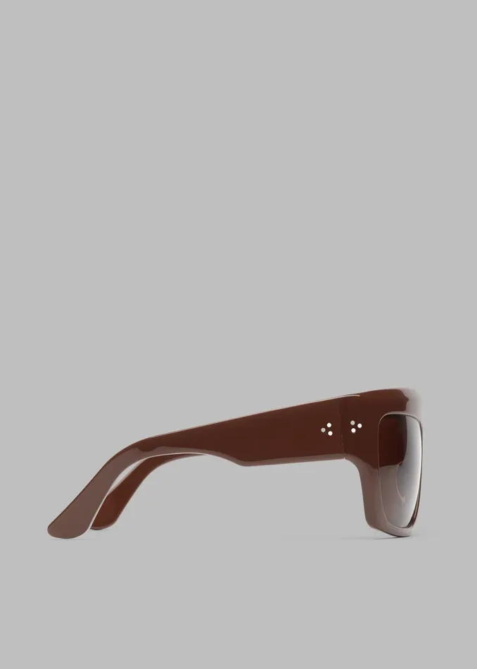 MenWomen Port Tanger Hal Sunglasses 8211 Alkakaw AcetateTobacco Lens The Frankie Shop