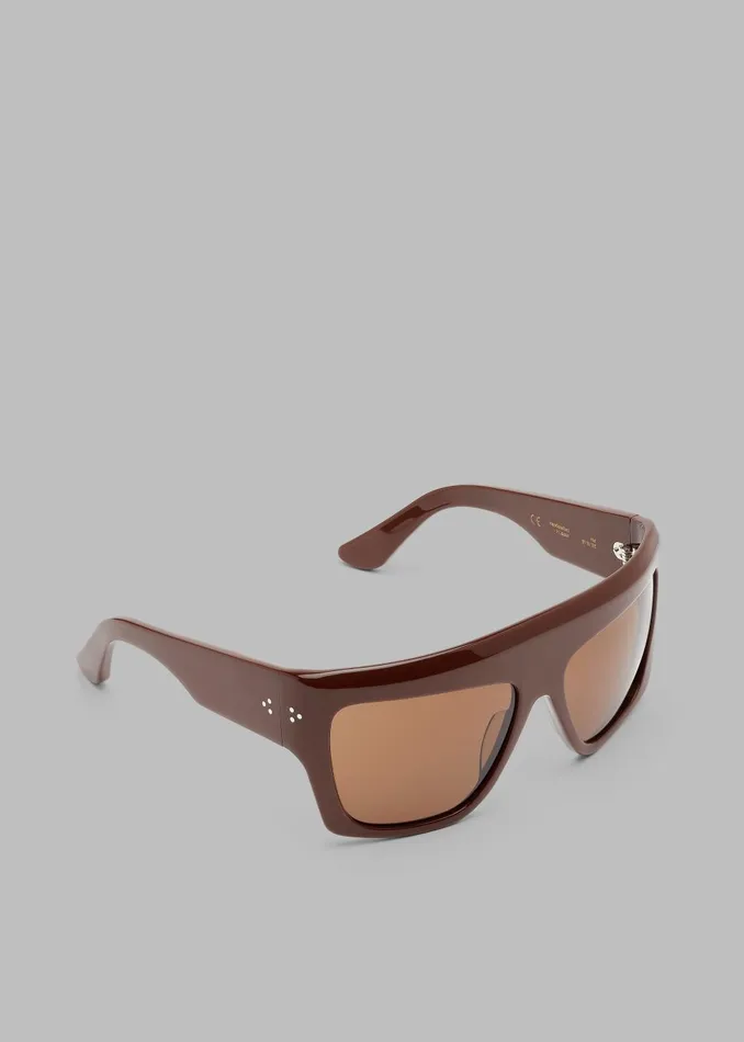 MenWomen Port Tanger Hal Sunglasses 8211 Alkakaw AcetateTobacco Lens The Frankie Shop