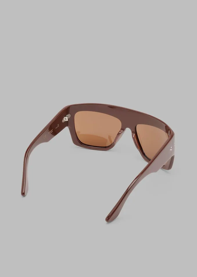 MenWomen Port Tanger Hal Sunglasses 8211 Alkakaw AcetateTobacco Lens The Frankie Shop