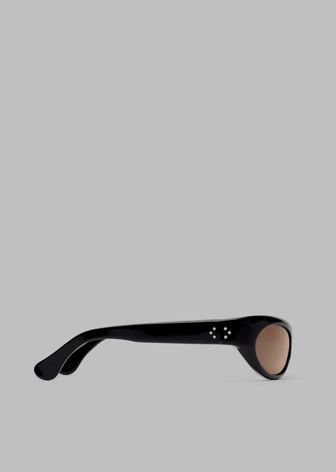 MenWomen Port Tanger Touba Sunglasses 8211 Black AcetateTobacco Lens The Frankie Shop