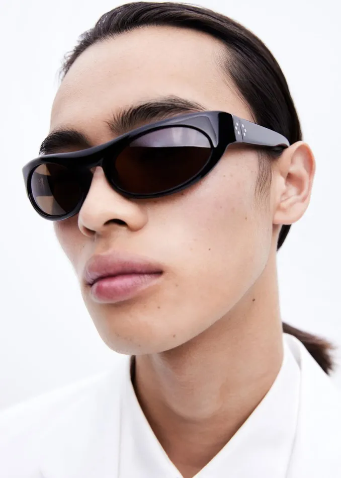 MenWomen Port Tanger Touba Sunglasses 8211 Black AcetateTobacco Lens The Frankie Shop