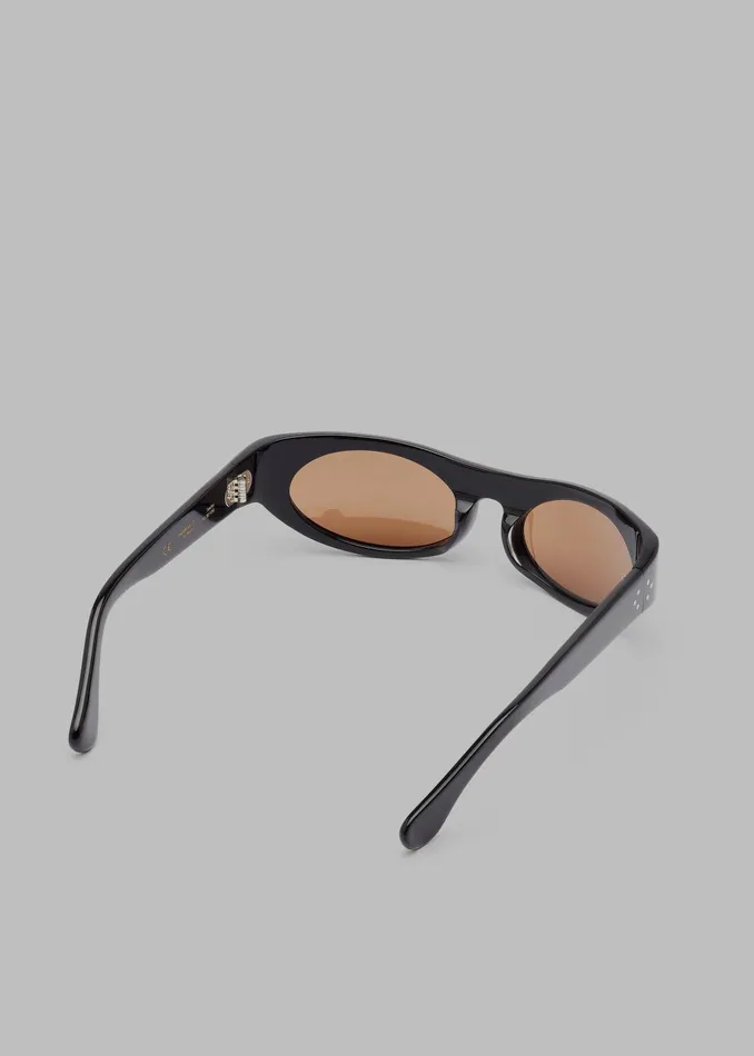 MenWomen Port Tanger Touba Sunglasses 8211 Black AcetateTobacco Lens The Frankie Shop