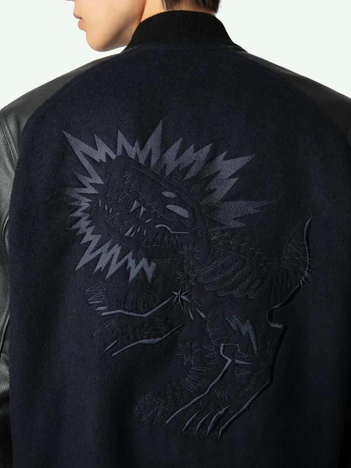 Men Zadig and Voltaire Jackets and Coats Birdieh Bomber Jacket Encre Men Zadig and Voltaire Jackets and Coats Birdieh Bomber Jacket Encre