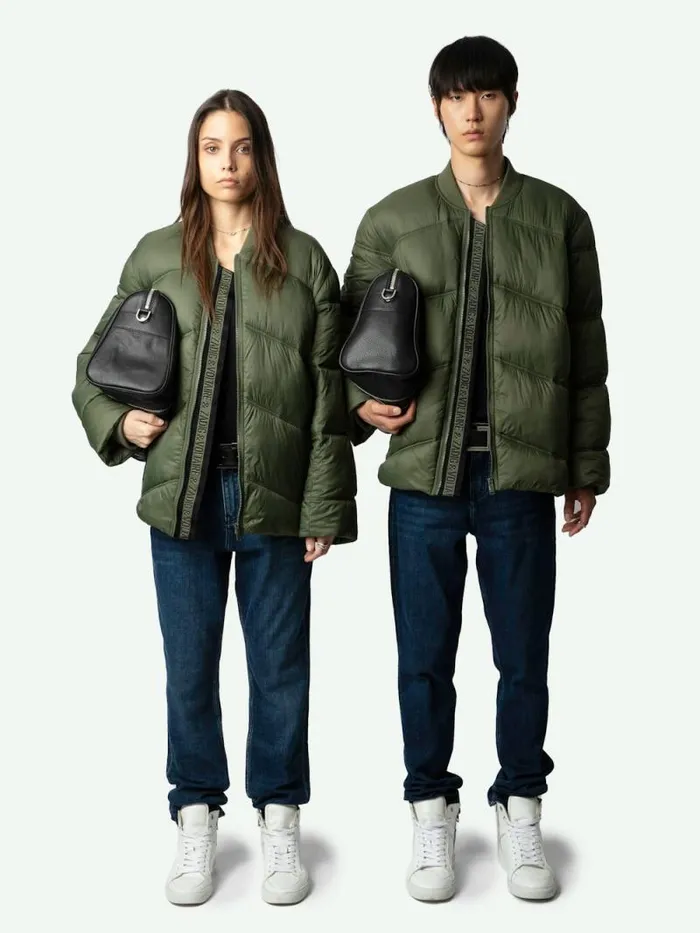 Men Zadig and Voltaire Jackets and Coats Bony Puffer Coat Grass