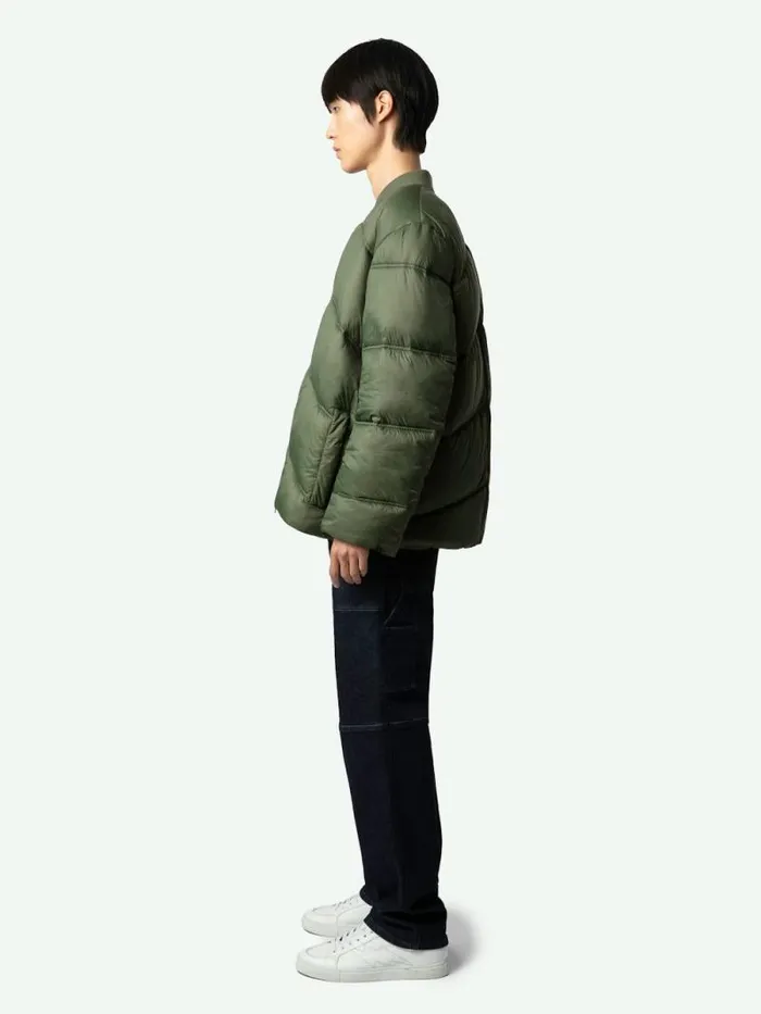Men Zadig and Voltaire Jackets and Coats Bony Puffer Coat Grass Men Zadig and Voltaire Jackets and Coats Bony Puffer Coat Grass