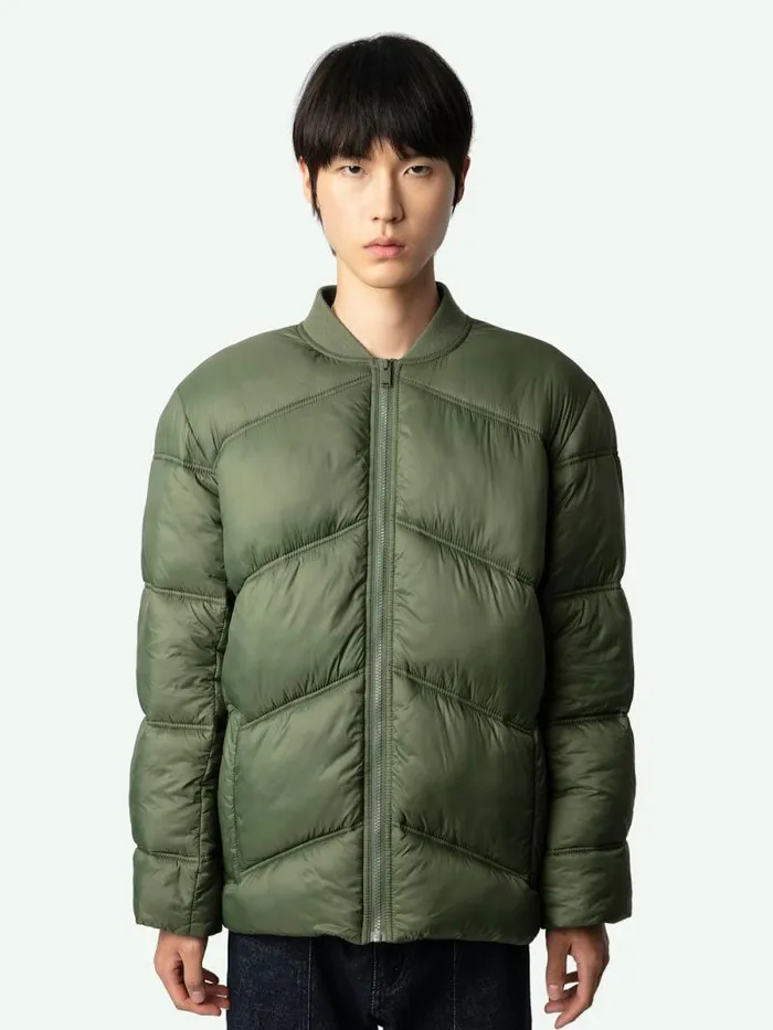 Men Zadig and Voltaire Jackets and Coats Bony Puffer Coat Grass Men Zadig and Voltaire Jackets and Coats Bony Puffer Coat Grass