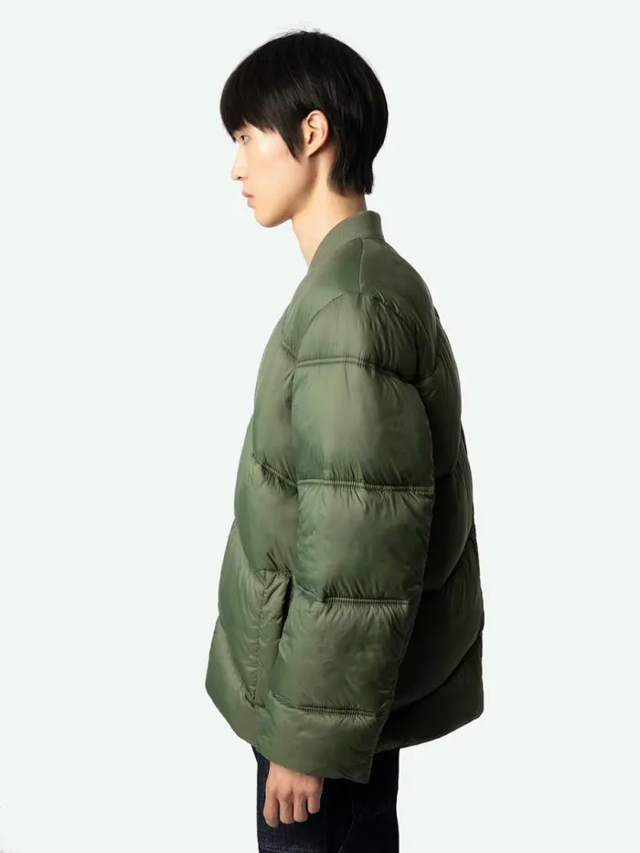 Men Zadig and Voltaire Jackets and Coats Bony Puffer Coat Grass Men Zadig and Voltaire Jackets and Coats Bony Puffer Coat Grass