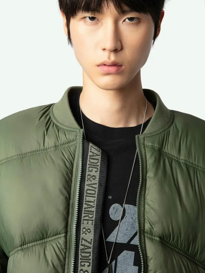 Men Zadig and Voltaire Jackets and Coats Bony Puffer Coat Grass Men Zadig and Voltaire Jackets and Coats Bony Puffer Coat Grass