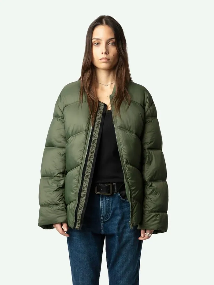 Men Zadig and Voltaire Jackets and Coats Bony Puffer Coat Grass Men Zadig and Voltaire Jackets and Coats Bony Puffer Coat Grass