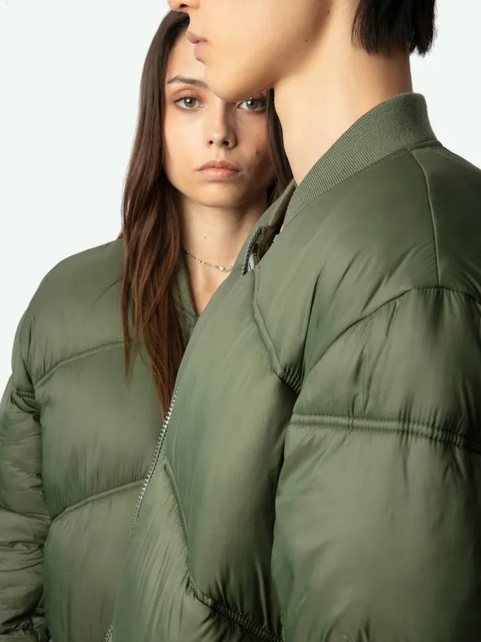 Men Zadig and Voltaire Jackets and Coats Bony Puffer Coat Grass Men Zadig and Voltaire Jackets and Coats Bony Puffer Coat Grass