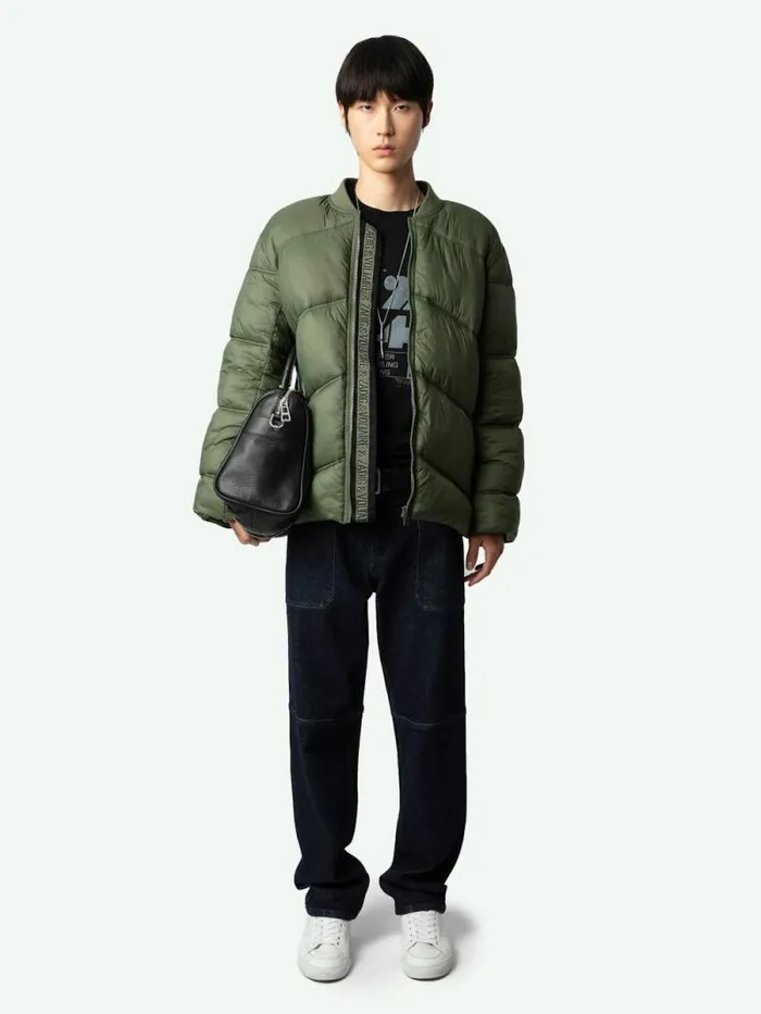 Men Zadig and Voltaire Jackets and Coats Bony Puffer Coat Grass Men Zadig and Voltaire Jackets and Coats Bony Puffer Coat Grass