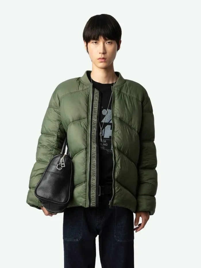 Men Zadig and Voltaire Jackets and Coats Bony Puffer Coat Grass Men Zadig and Voltaire Jackets and Coats Bony Puffer Coat Grass