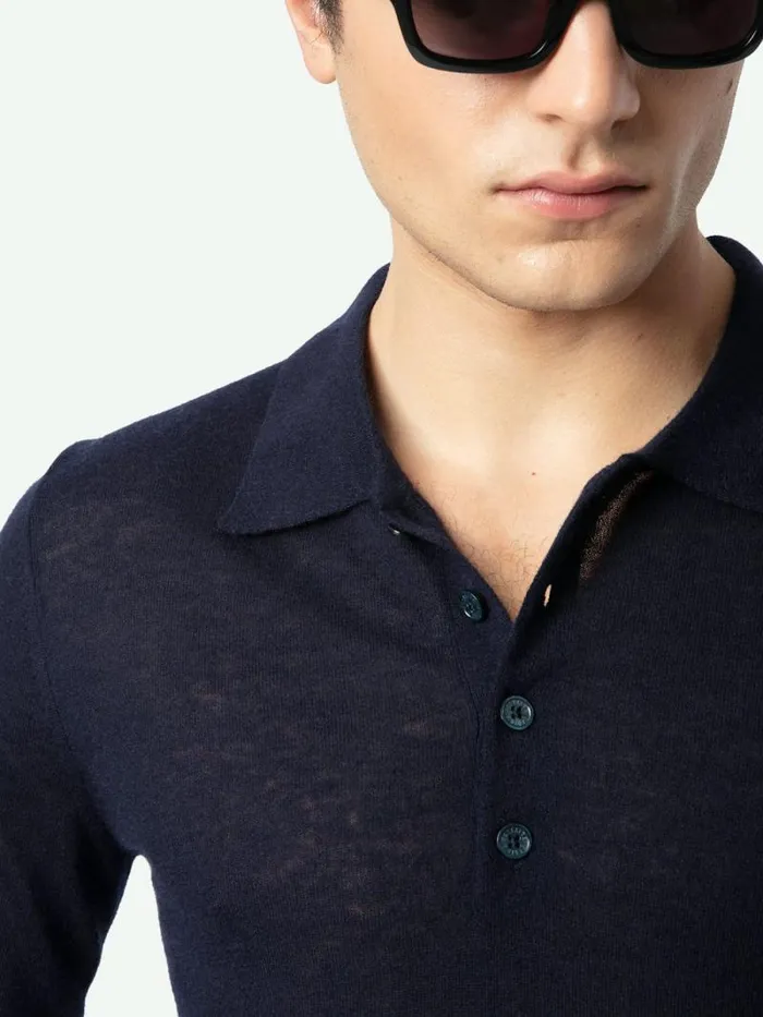 Men Zadig and Voltaire Sweaters and Cardigans Dimi Cashmere Sweater Encre