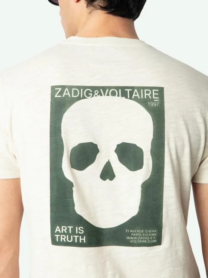 Men Zadig and Voltaire TShirts Stockholm Tshirt Steam