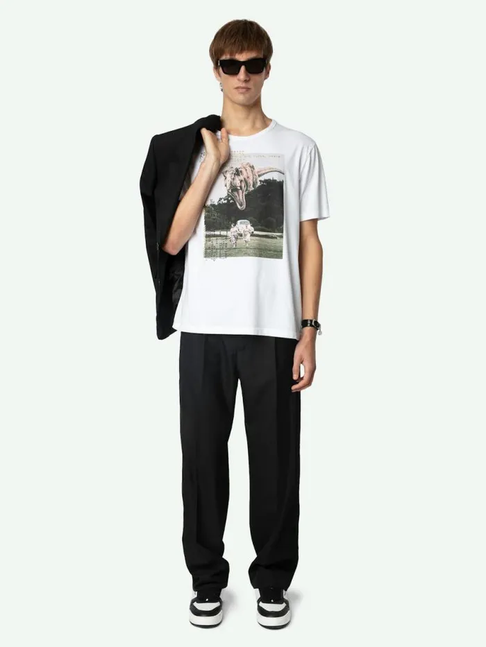 Men Zadig and Voltaire TShirts Ted Tshirt White