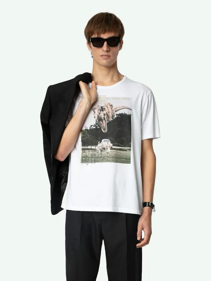 Men Zadig and Voltaire TShirts Ted Tshirt White Men Zadig and Voltaire TShirts Ted Tshirt White