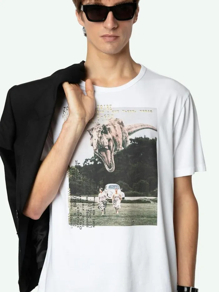 Men Zadig and Voltaire TShirts Ted Tshirt White Men Zadig and Voltaire TShirts Ted Tshirt White