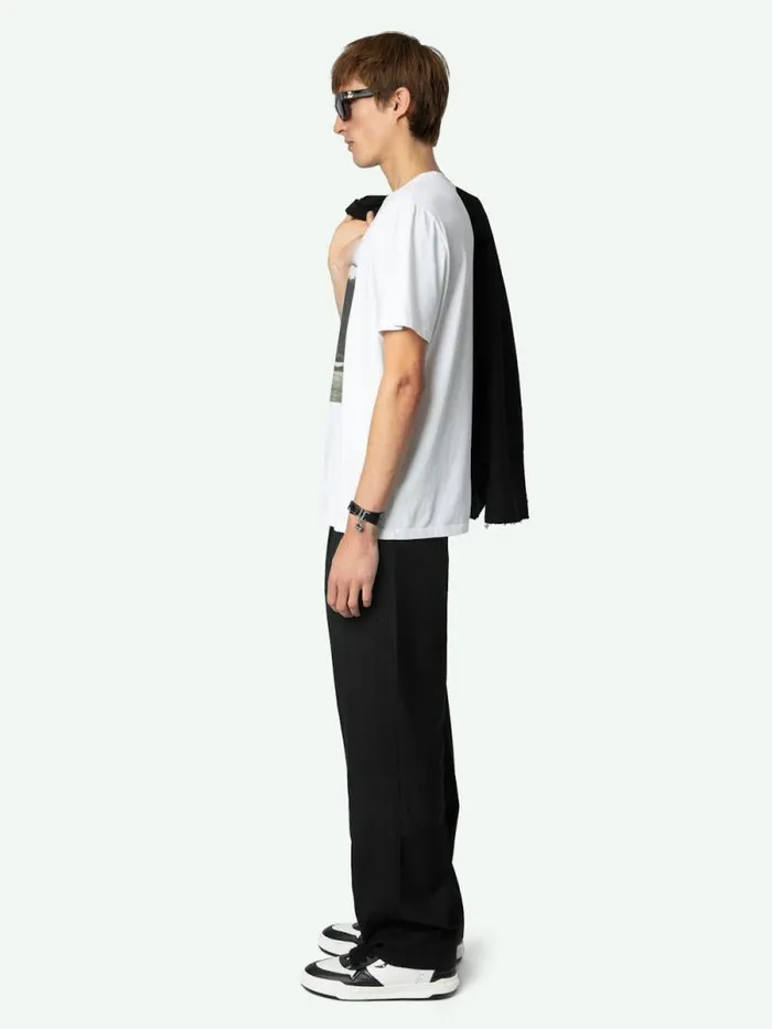Men Zadig and Voltaire TShirts Ted Tshirt White Men Zadig and Voltaire TShirts Ted Tshirt White