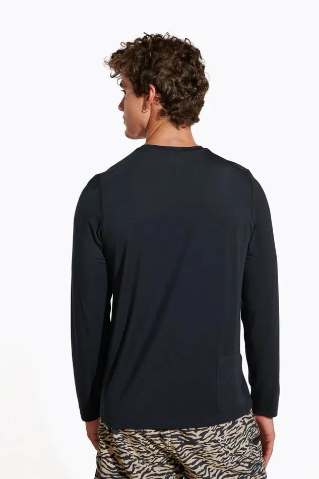 Merrell Everyday Long Sleeve Tee With Tencel Black Men Tops