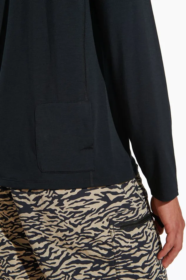 Merrell Everyday Long Sleeve Tee With Tencel Black Men Tops