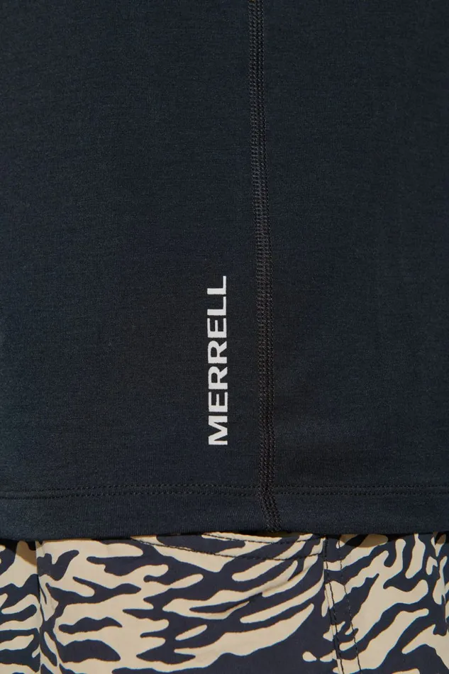Merrell Everyday Long Sleeve Tee With Tencel Black Men Tops