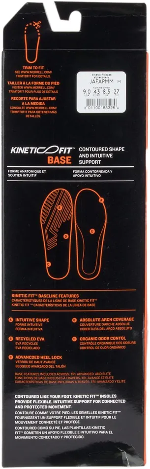 Merrell Kinetic Fit Base Al Footbed Recovery Women Shoe Care