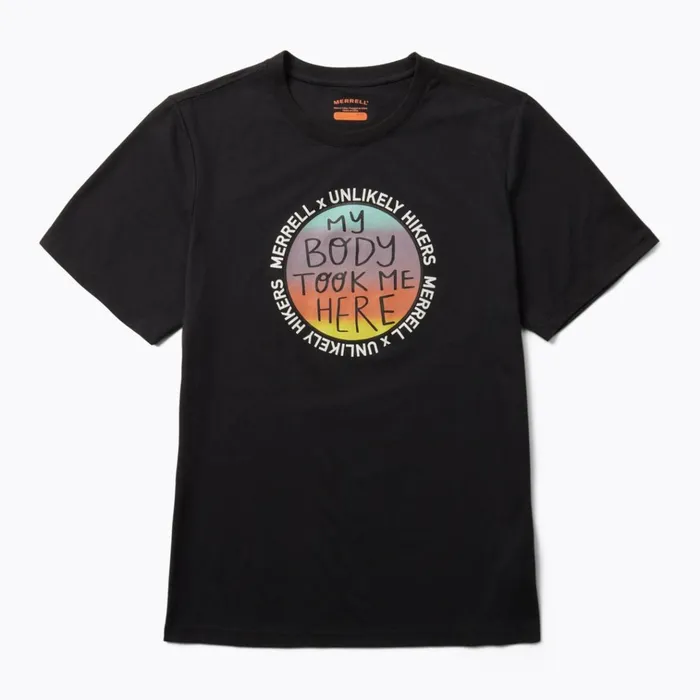 Merrell Unlikely Hikers X Short Sleeve Tee Black Men Tops