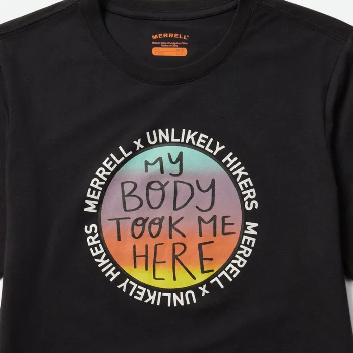 Merrell Unlikely Hikers X Short Sleeve Tee Black Men Tops