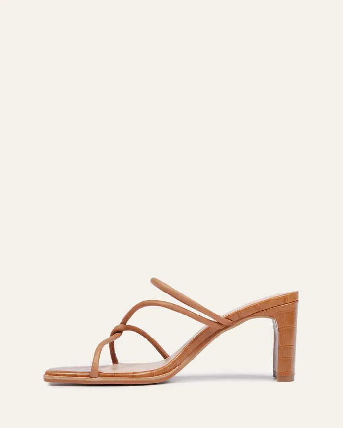 MID SANDALS jomercer Women Novi mid heel sandals tan leather