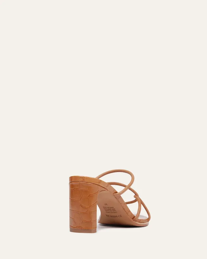 MID SANDALS jomercer Women Novi mid heel sandals tan leather