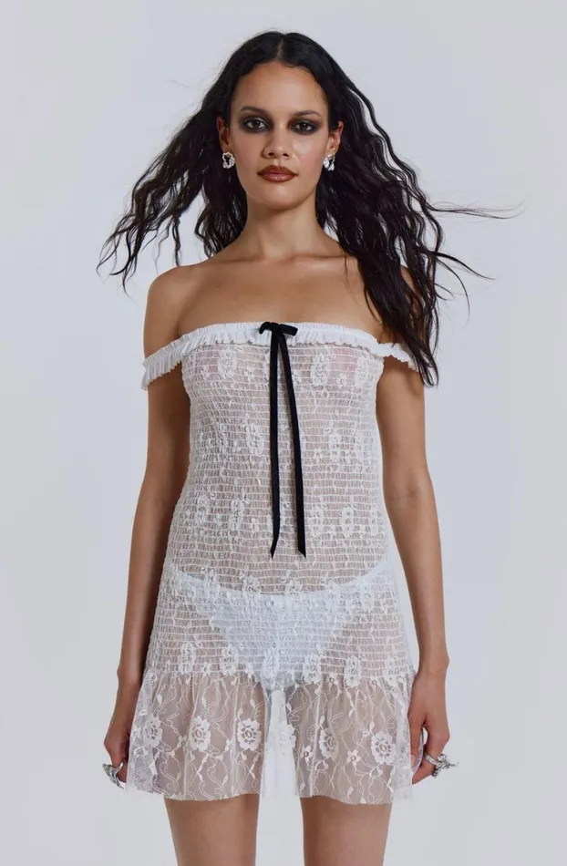 Mini Dresses Women Jaded London Rita Mini Dress In White
