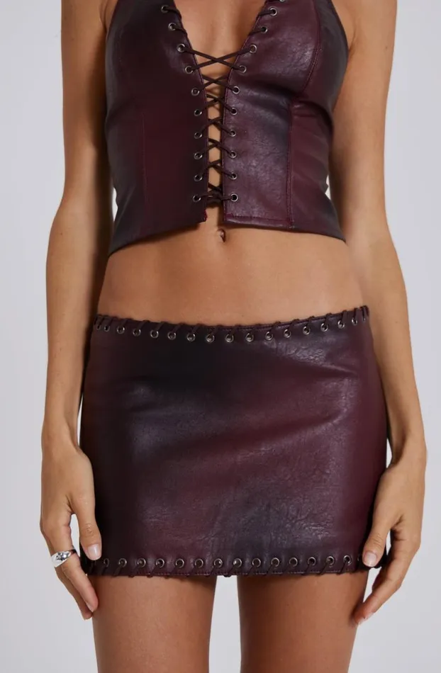 Mini Skirts Women Jaded London Lynx Faux Leather Mini Skirt