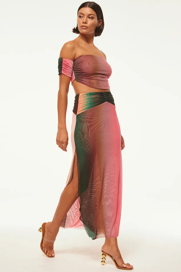 Misa Los Angeles Bruna Skirt Cali Ombre Women Skirts and Shorts