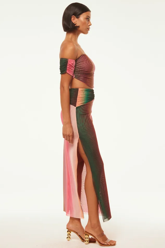 Misa Los Angeles Bruna Skirt Cali Ombre Women Skirts and Shorts