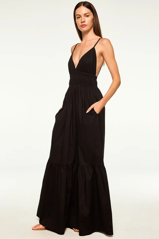 Misa Los Angeles Cintra Dress Black Women Dresses