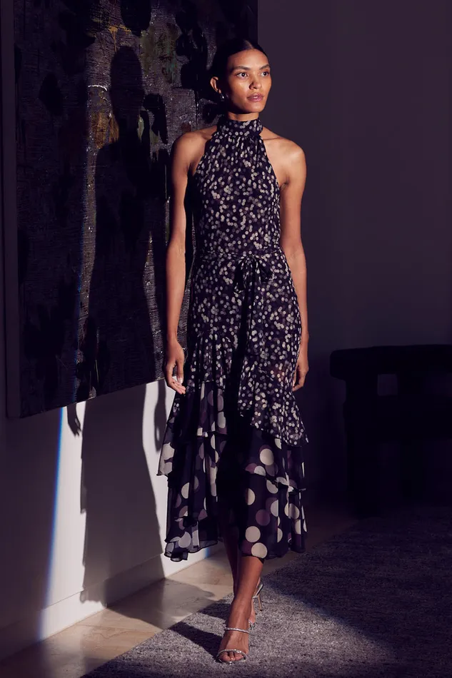 Misa Los Angeles Eliana Dress Polka Dot Mix Women Dresses