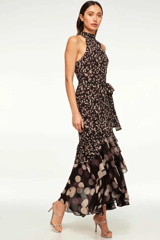 Misa Los Angeles Eliana Dress Polka Dot Mix Women Dresses