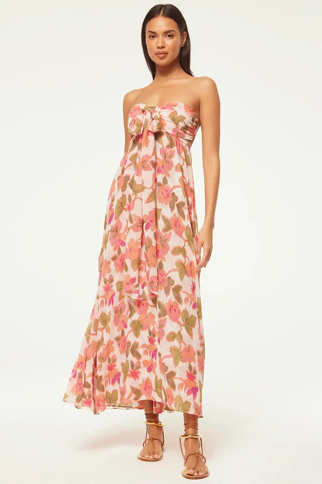Misa Los Angeles Emine Dress Sonoran Flora Chiffon Women Dresses
