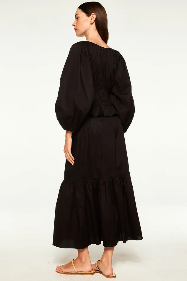 Misa Los Angeles Halia Top Black Women Tops