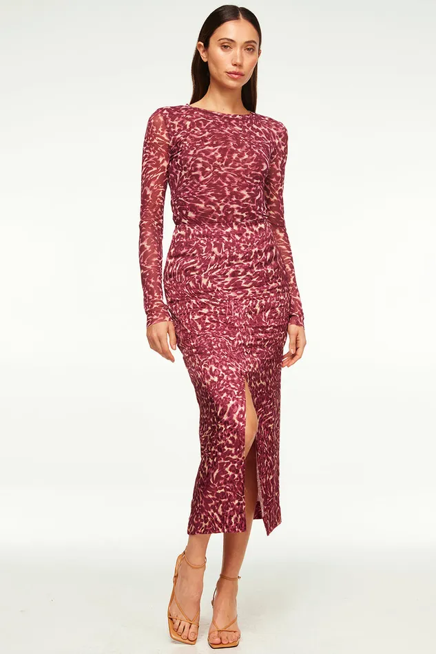 Misa Los Angeles Ivan Skirt Fauna Abstract Women Matching Sets