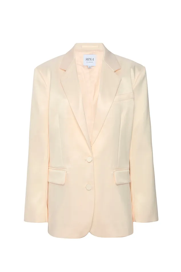 Misa Los Angeles Joanne Blazer Ivory Women Jackets