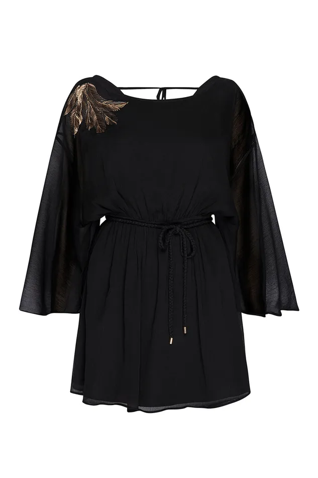 Misa Los Angeles Katana Dress Black Palm D039or Women Dresses