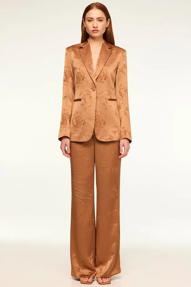 Misa Los Angeles Lauren Blazer Straw Jacquard Women Matching Sets