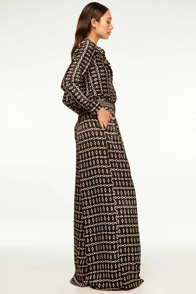 Misa Los Angeles Lemor Pant Go West Geo Mix Women Matching Sets