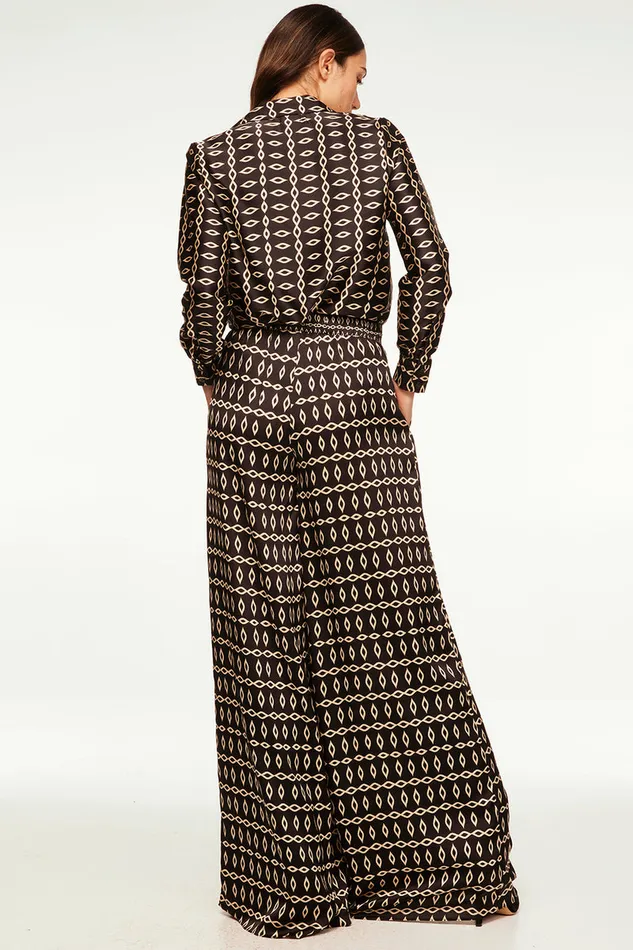 Misa Los Angeles Lemor Pant Go West Geo Mix Women Matching Sets