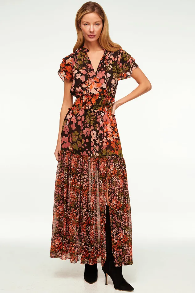 Misa Los Angeles Maribar Dress Autumn Flora Mix Women Dresses