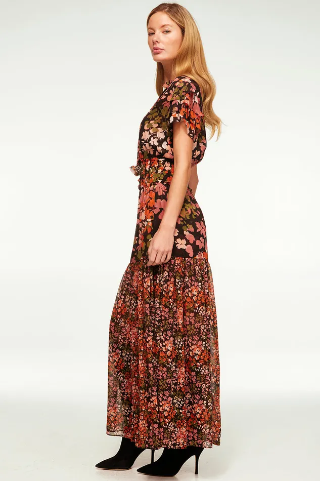 Misa Los Angeles Maribar Dress Autumn Flora Mix Women Dresses